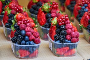 Berries have antioxidant properties such as anthocyanin.