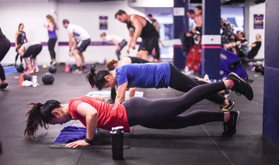 People working out in the gym