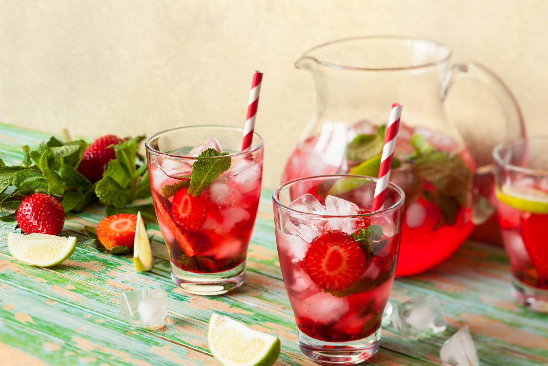 Strawberry and Coconut Limeade